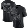 Men’s Buffalo Bills #58 Matt Milano Black Reflective Limited Stitched Football Jersey