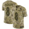Nike Ravens #8 Lamar Jackson Camo Men’s Stitched NFL Limited 2018 Salute To Service Jersey