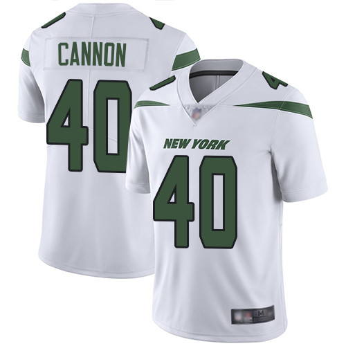 New York Jets #40 Trenton Cannon White Men’s Stitched Football Vapor Untouchable Limited Jersey