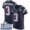 Men’s New England Patriots #3 Stephen Gostkowski Navy Blue Nike NFL Home Vapor Untouchable Super Bowl LIII Bound Elite Jersey