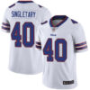 Bills #40 Devin Singletary White Men’s Stitched Football Vapor Untouchable Limited Jersey