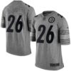 Nike Steelers #26 Le’Veon Bell Gray Men’s Stitched NFL Limited Gridiron Gray Jersey