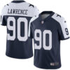 Nike Dallas Cowboys #90 Demarcus Lawrence Navy Blue Thanksgiving Men’s Stitched NFL Vapor Untouchable Limited Throwback Jersey