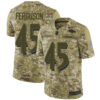 Ravens #45 Jaylon Ferguson Camo Men’s Stitched Football Limited 2018 Salute To Service Jersey