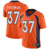 Nike Denver Broncos #37 Royce Freeman Orange Team Color Men’s Stitched NFL Vapor Untouchable Limited Jersey