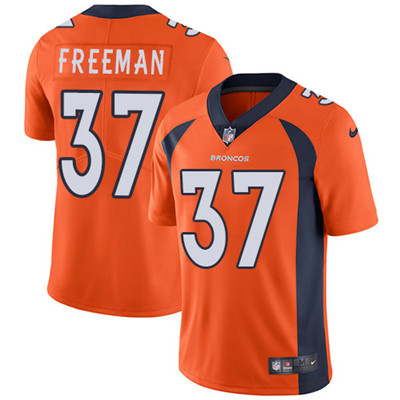 Nike Denver Broncos #37 Royce Freeman Orange Team Color Men’s Stitched NFL Vapor Untouchable Limited Jersey