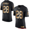 Men’s Oakland Raiders #28 Latavius Murray Black With Gold Stitched NFL Nike Elite Jersey