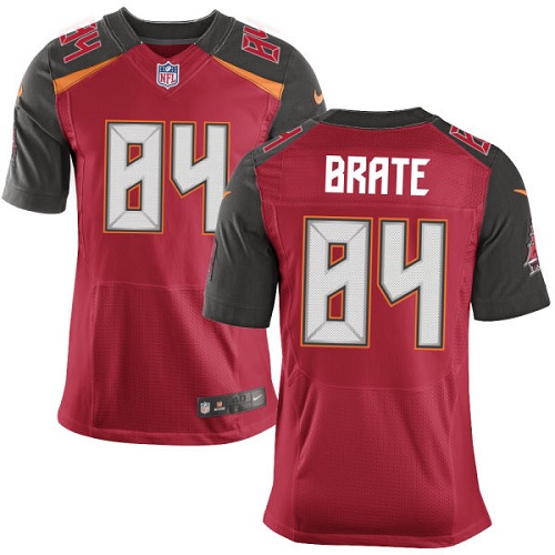 Nike Buccaneers #84 Cameron Brate Red Team Color Men’s Stitched NFL New Elite Jersey