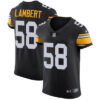 Nike Steelers #58 Jack Lambert Black Alternate Men’s Stitched NFL Vapor Untouchable Elite Jersey