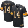 Nike Steelers #14 Sammie Coates Black Team Color Men’s Stitched NFL Elite Gold Jersey