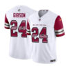 Men’s Washington Commanders #24 Antonio Gibson White 2023 F.U.S.E. Vapor Limited Football Stitched Jersey
