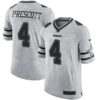 Nike Cowboys #4 Dak Prescott Gray Men’s Stitched NFL Limited Gridiron Gray II Jersey