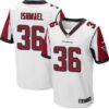 Men’s Atlanta Falcons #36 Kemal Ishmael White Road NFL Nike Elite Jersey