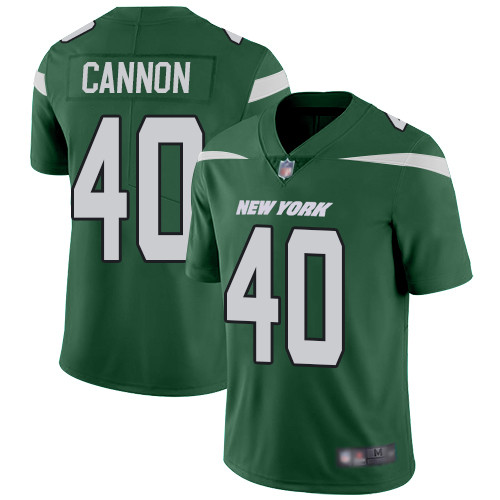 New York Jets #40 Trenton Cannon Green Team Color Men’s Stitched Football Vapor Untouchable Limited Jersey