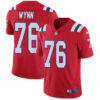 Nike New England Patriots #76 Isaiah Wynn Red Alternate Men’s Stitched NFL Vapor Untouchable Limited Jersey