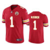 Men’s Kansas City Chiefs #1 Jerick McKinnon Red Vapor Untouchable Limited Stitched Football Jersey