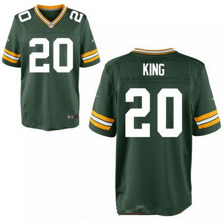 Men’s 2017 NFL Draft Green Bay Packers #20 Kevin King Green Team Color Stitched NFL Nike Elite Jersey