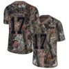 Giants #17 Daniel Jones Camo Men’s Stitched Football Limited Rush Realtree Jersey
