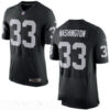 Men’s Oakland Raiders #33 DeAndre Washington NEW Black Team Color Stitched NFL Nike Elite Jersey