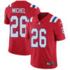 Men’s Nike New England Patriots #26 Sony Michel Red Alternate Stitched NFL Vapor Untouchable Limited Jersey