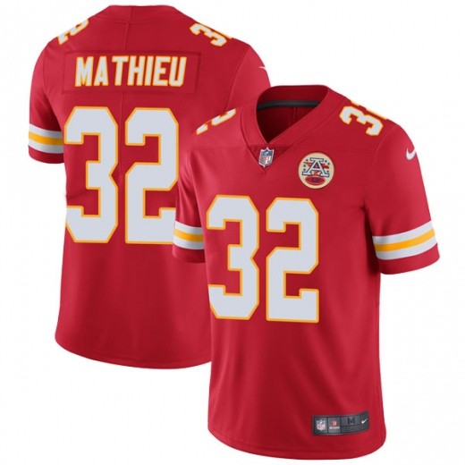Men’s Kansas City Chiefs 32 Tyrann Mathieu Red Vapor Untouchable Limited Jersey
