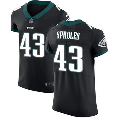 Men’s Nike Philadelphia Eagles #43 Darren Sproles Black Alternate Stitched NFL Vapor Untouchable Elite Jersey
