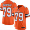 Men’s Denver Broncos #79 Michael Schofield Orange 2016 Color Rush Stitched NFL Nike Limited Jersey
