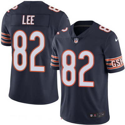 Men’s Chicago Bears #82 Khari Lee Navy Blue 2016 Color Rush Stitched NFL Nike Limited Jersey