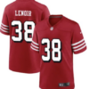 Men’s San Francisco 49ers #38 Deommodore Lenoir Red Vapor Untouchable Limited Stitched Football Jersey
