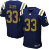 Men’s New York Jets #33 Chris Ivory Navy Blue Alternate NFL Nike Elite Jersey