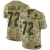 Men’s Nike Chicago Bears #72 Charles Leno Jr Camo Stitched Football Limited 2018 Salute To Service Jersey