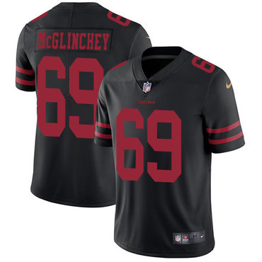 Nike 49ers #69 Mike McGlinchey Black Alternate Men’s Stitched NFL Vapor Untouchable Limited Jersey