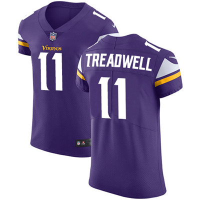 Men’s Nike Minnesota Vikings #11 Laquon Treadwell Purple Team Color Stitched NFL Vapor Untouchable Elite Jersey