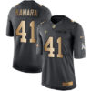 Nike New Orleans Saints #41 Alvin Kamara Black Men’s Stitched NFL Limited Gold Salute To Service Jersey
