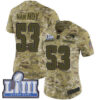 #53 Limited Kyle Van Noy Camo Nike NFL Women’s Jersey New England Patriots 2018 Salute to Service Super Bowl LIII Bound