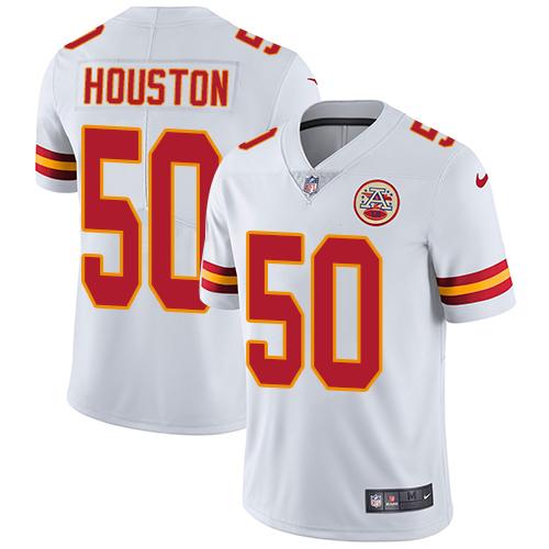 Nike Chiefs #50 Justin Houston White Men’s Stitched NFL Vapor Untouchable Limited Jersey