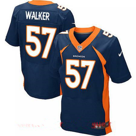 Men’s 2017 NFL Draft Denver Broncos #57 DeMarcus Walker Navy Blue Alternate Stitched NFL Nike Elite Jersey