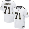 Nike New Orleans Saints #71 Ryan Ramczyk White Men’s Stitched NFL Elite Jersey