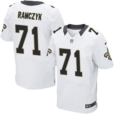 Nike New Orleans Saints #71 Ryan Ramczyk White Men’s Stitched NFL Elite Jersey