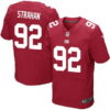 Men’s New York Giants #92 Michael Strahan Red Alternate NFL Nike Elite Jersey