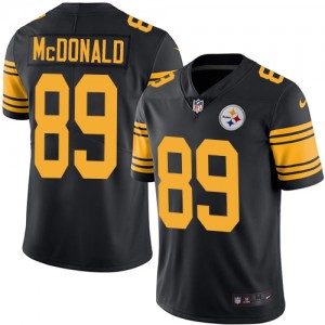 Men’s Nike Pittsburgh Steelers #89 Vance McDonald Limited Black Rush Vapor Untouchable NFL Jersey