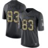 Nike Falcons #83 Jacob Tamme Black Men’s Stitched NFL Limited 2016 Salute To Service Jersey