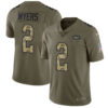 Nike Jets #2 Jason Myers Olive Camo Men’s Stitched NFL Limited 2017 Salute to Service Jersey