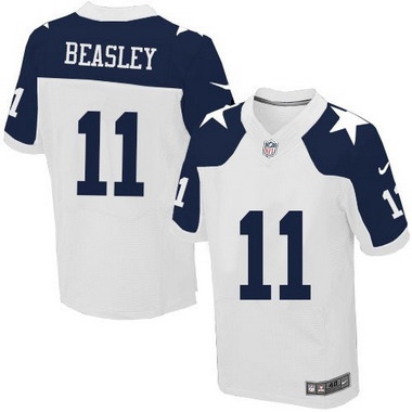 Men’s Dallas Cowboys #11 Cole Beasley White Thanksgiving Alternate NFL Nike Elite Jersey