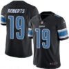 Men’s Detroit Lions #19 Andre Roberts Black 2016 Color Rush Stitched NFL Nike Limited Jersey