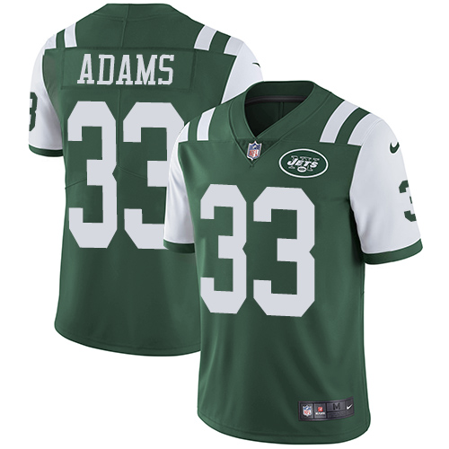 Nike New York Jets #33 Jamal Adams Green Team Color Men’s Stitched NFL Vapor Untouchable Limited Jersey