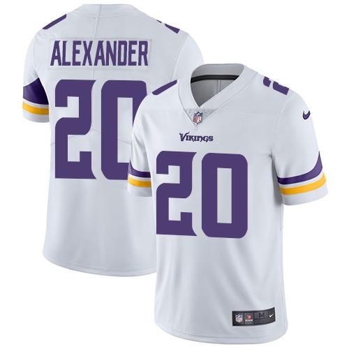 Nike Minnesota Vikings #20 Mackensie Alexander White Men’s Stitched NFL Vapor Untouchable Limited Jersey
