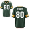 Men’s Green Bay Packers #80 Martellus Bennett Green Team Color Stitched NFL Nike Elite Jersey