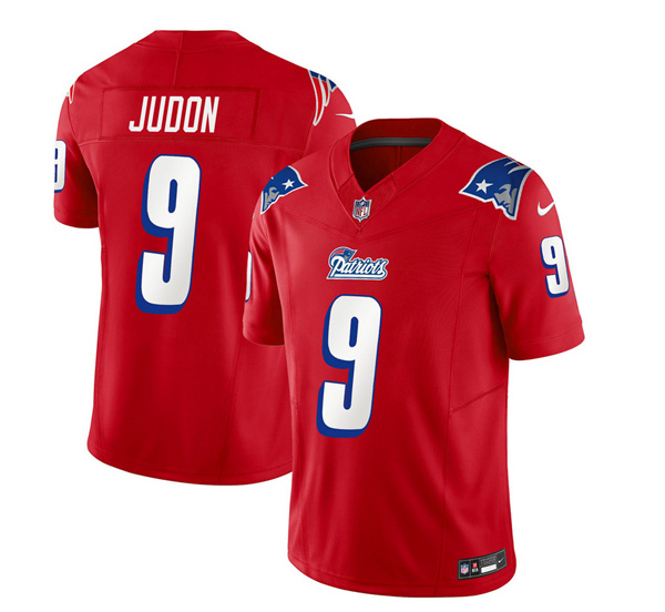 Men’s New England Patriots #9 Matthew Judon Red 2023 F.U.S.E. Vapor Limited Football Stitched Jersey