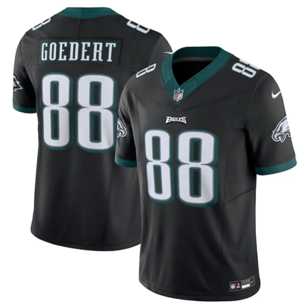 Men’s Philadelphia Eagles #88 Dallas Goedert Black 2023 F.U.S.E. Vapor Untouchable Limited Stitched Football Jersey